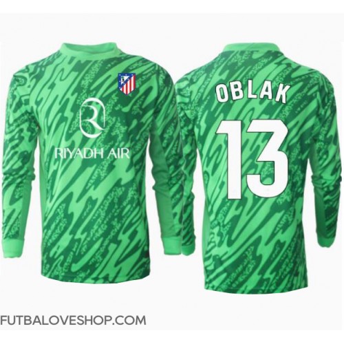 Dres Atletico Madrid Jan Oblak #13 Brankarsky Preč 2024-25 Dlhy Rukáv